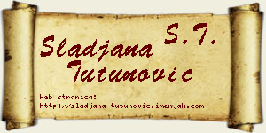 Slađana Tutunović vizit kartica
